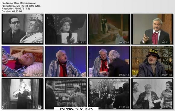 dem radulescu - momente de aur (jurnalul scheciuri umoristice din arhiva tvr (1968 - 1995) :
1 -